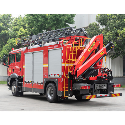 Xe cứu hỏa thang trên không SITRAK 60L / s cho động cơ chữa cháy