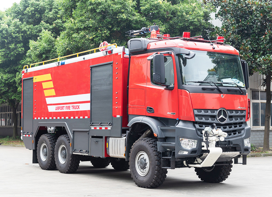 Benz 6x6 ARFF Sân bay xe cứu hỏa xe chuyên dụng Giá xe sân bay tai nạn đấu thầu Trung Quốc nhà máy