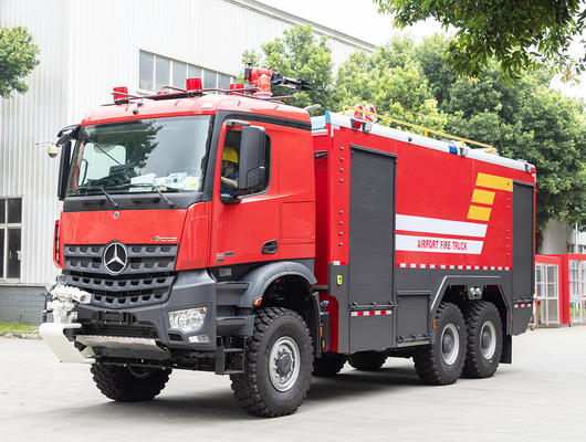 Benz 6x6 ARFF Sân bay xe cứu hỏa xe chuyên dụng Giá xe sân bay tai nạn đấu thầu Trung Quốc nhà máy